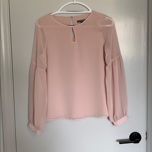 Pale pink blouse